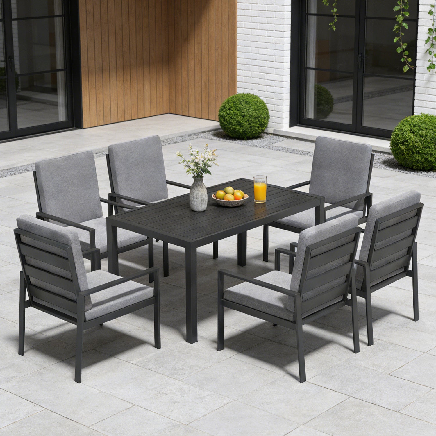 LANOX Aurelia Garten Essgruppe 6 Personen Aluminium