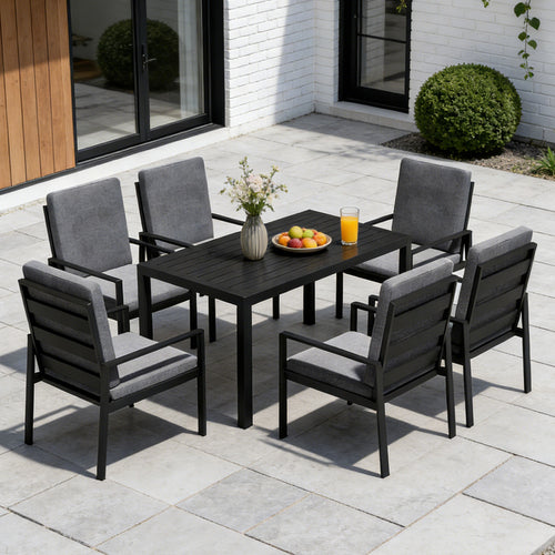 LANOX Aurelia Garten Essgruppe 6 Personen Aluminium