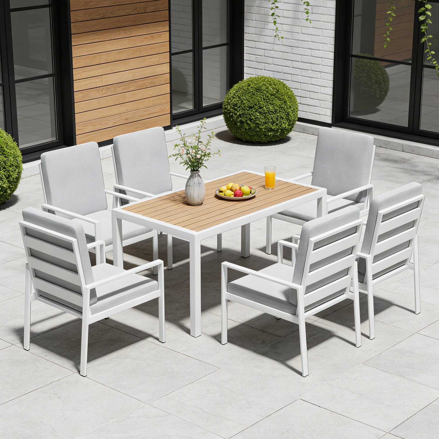 LANOX Aurelia Garten Essgruppe 6 Personen Aluminium
