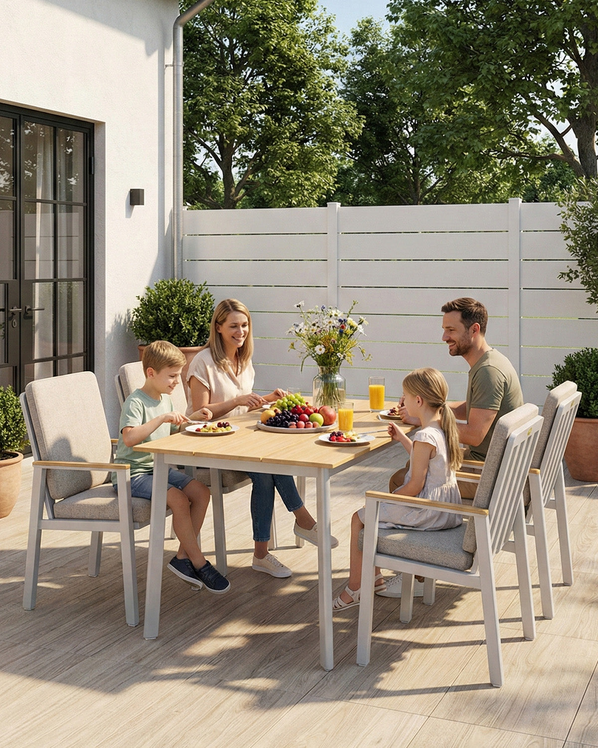 LANOX Elara Gartenmöbel Set, 5-tlg.