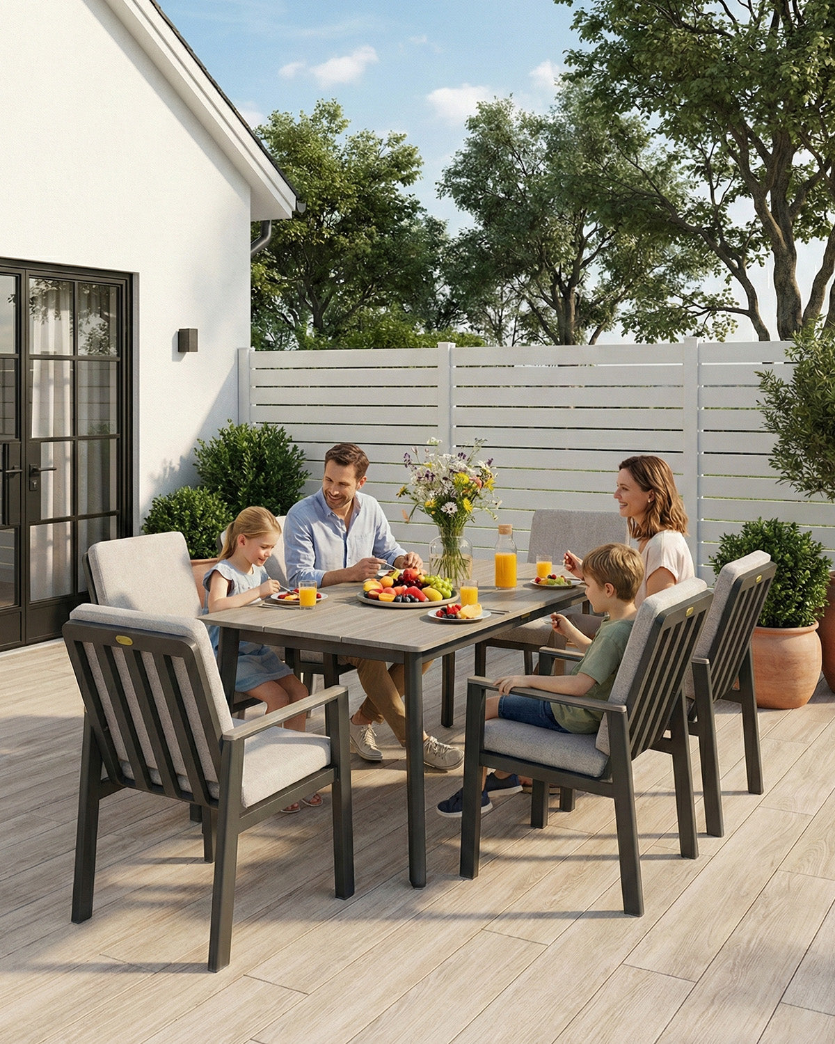 LANOX Elara Gartenmöbel Set, 7-tlg.