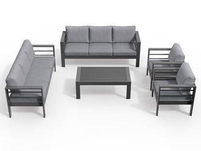LANOX Milano Aluminium Gartenmöbel Set 5-teiliges für 8 Personen