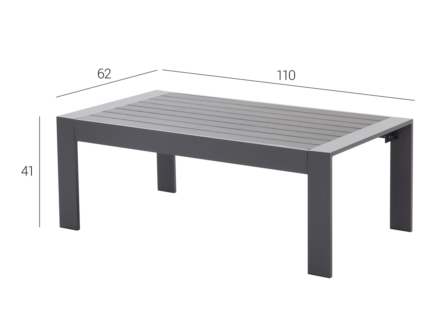 LANOX Milano Aluminium Gartenmöbel Set 5-teiliges für 8 Personen