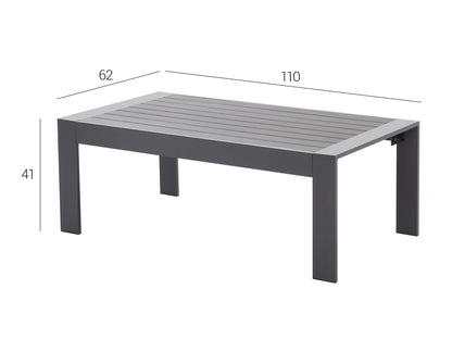 LANOX Milano Aluminium Gartenmöbel Set 5-teiliges für 8 Personen
