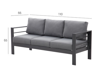 LANOX Milano Aluminium Gartenmöbel Set 5-teiliges für 8 Personen