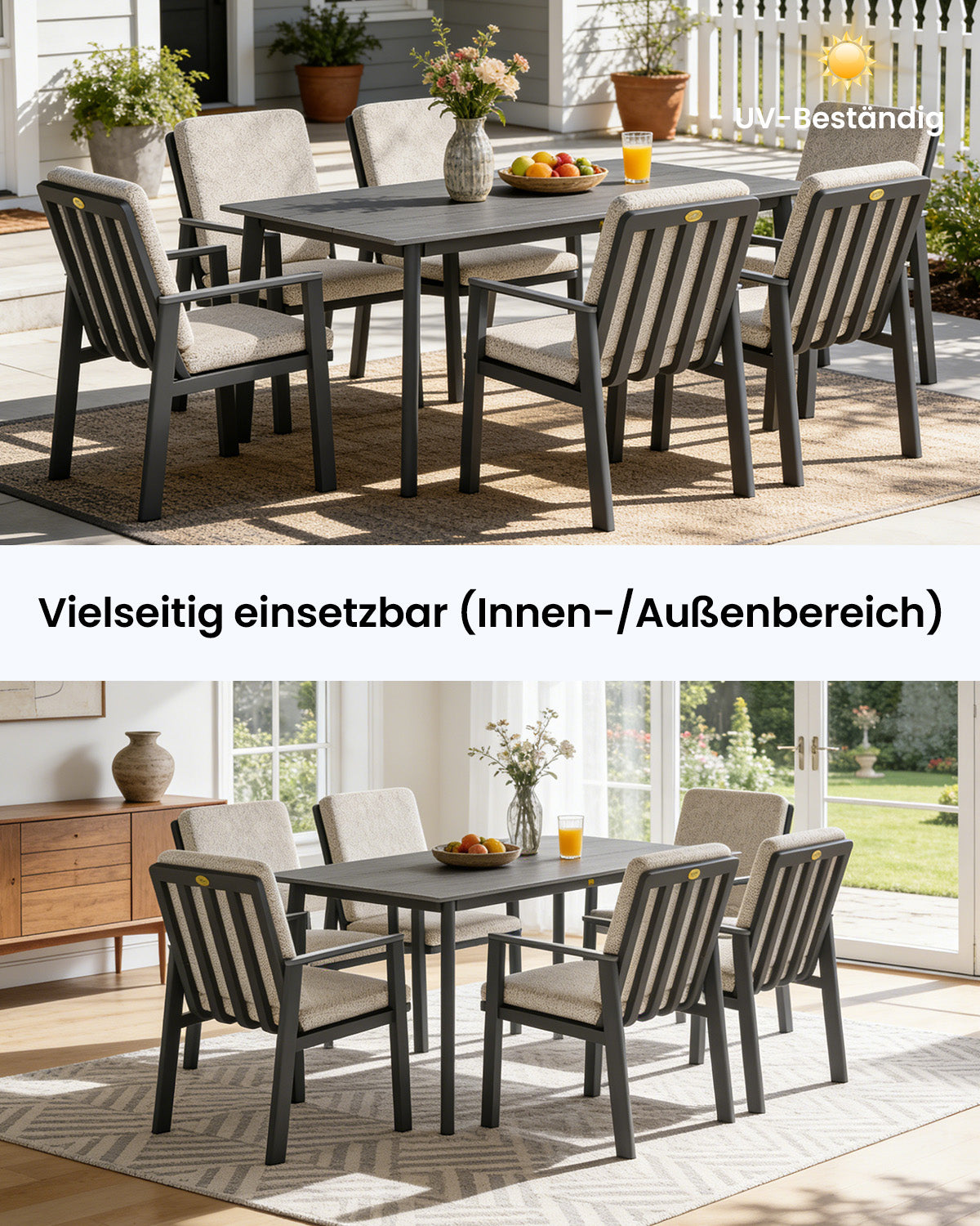 LANOX Elara Gartenmöbel Set, 7-tlg.