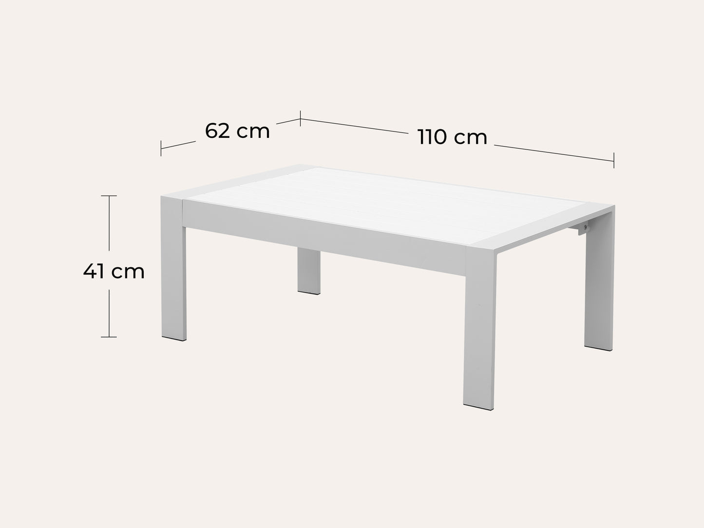 LANOX Milano Aluminium Gartenlounge Set, 5-tlg. für 6-7 Personen