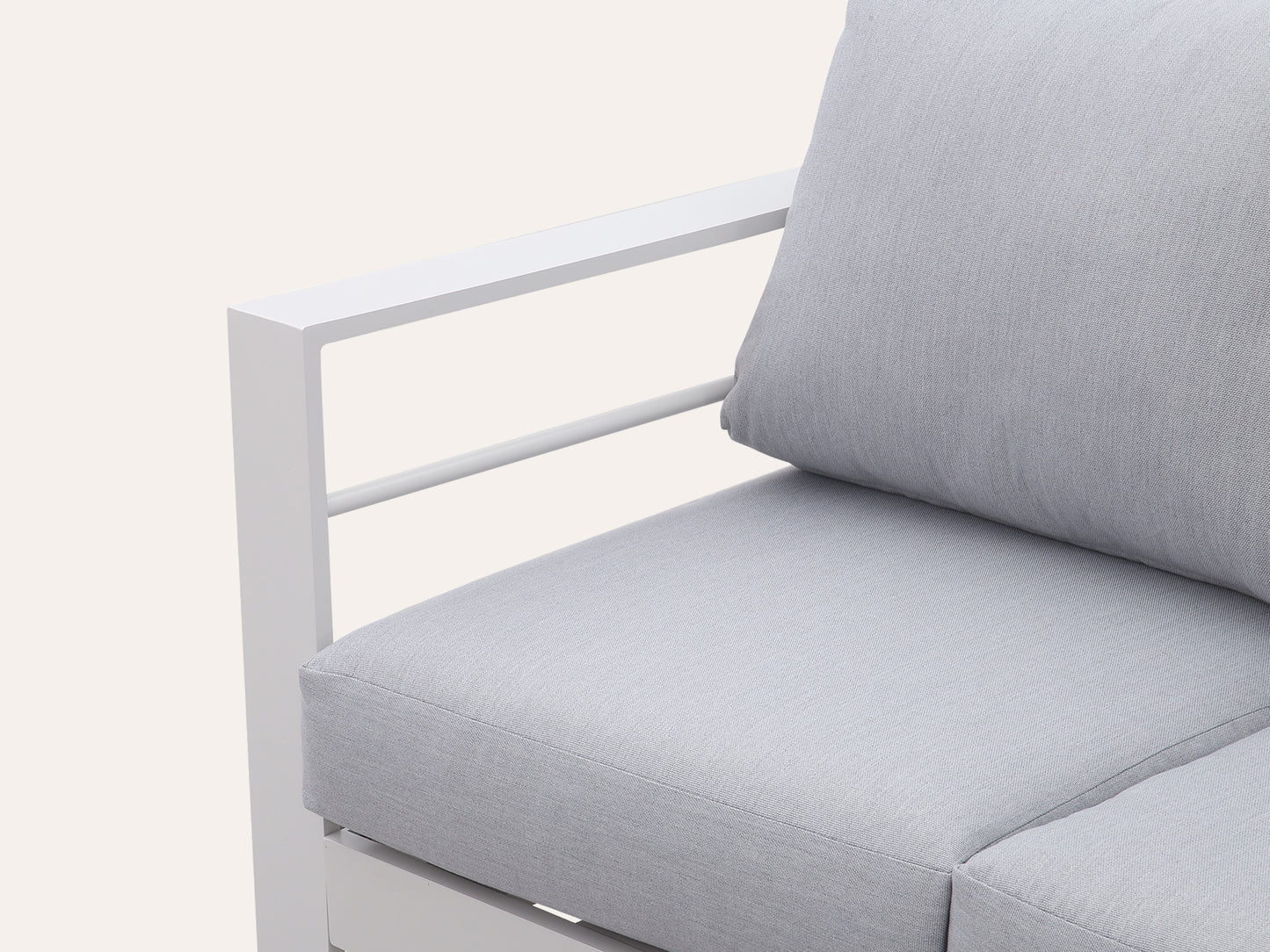 LANOX Milano Aluminium Gartenlounge Set, 5-tlg. für 6-7 Personen