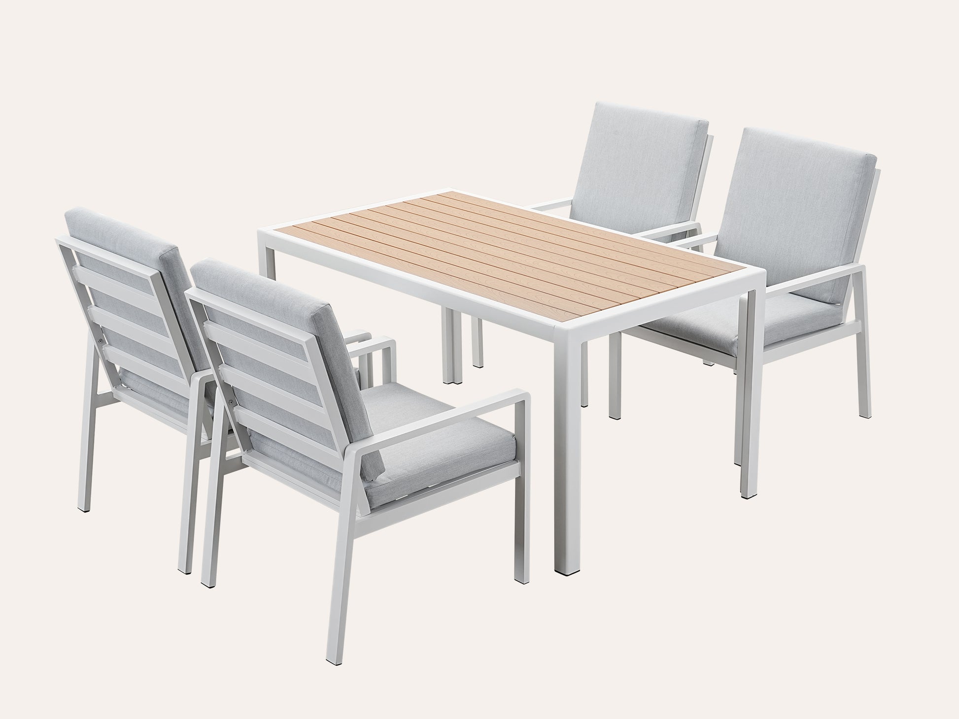 LANOX Aurelia Garten Essgruppe 4 Personen Aluminium