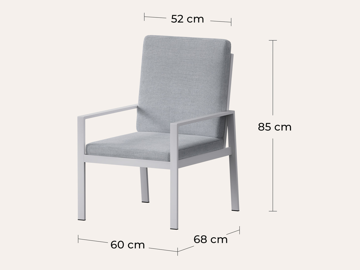 LANOX Aurelia Garten Essgruppe 4 Personen Aluminium