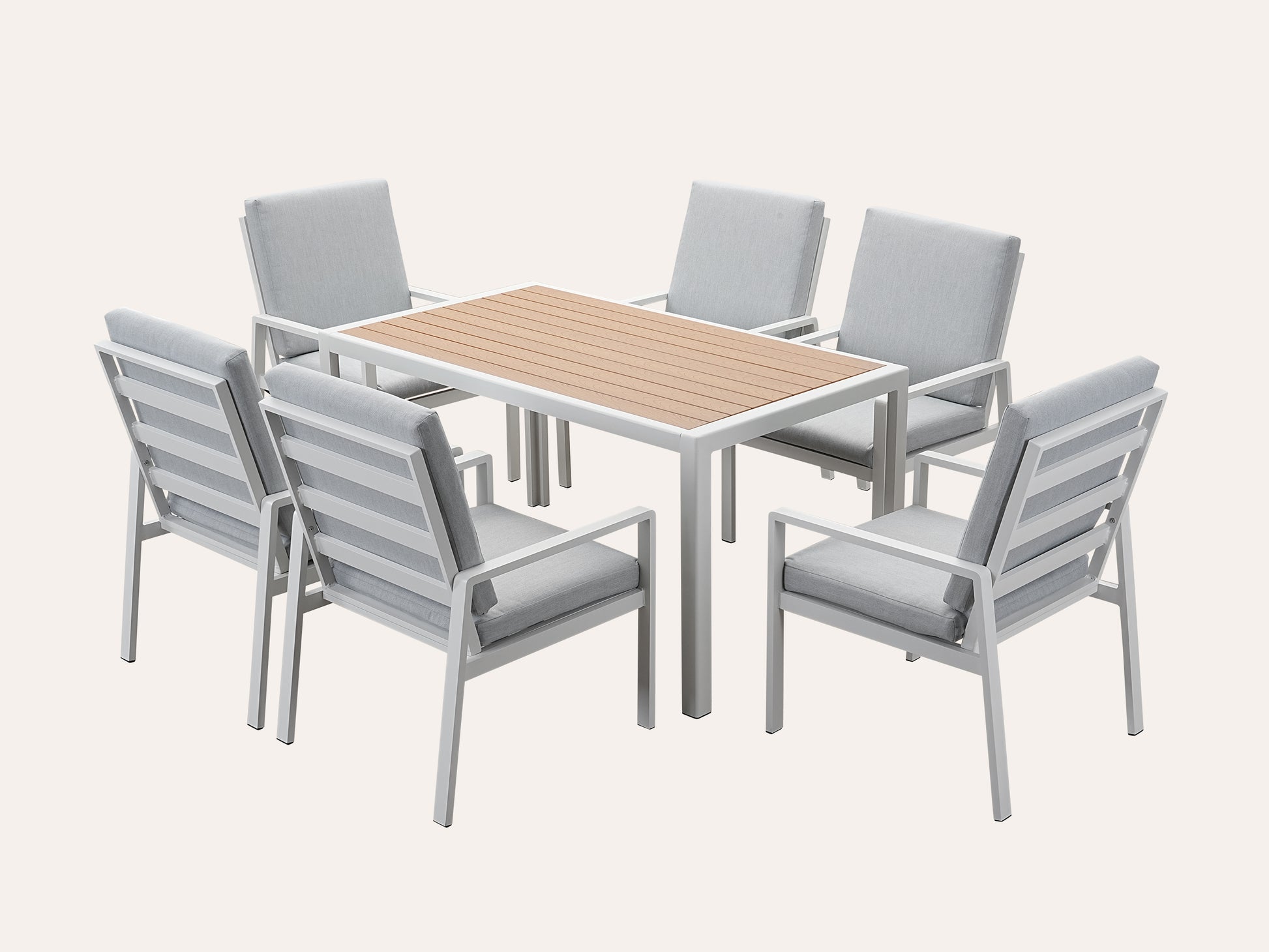 LANOX Aurelia Garten Essgruppe 6 Personen Aluminium