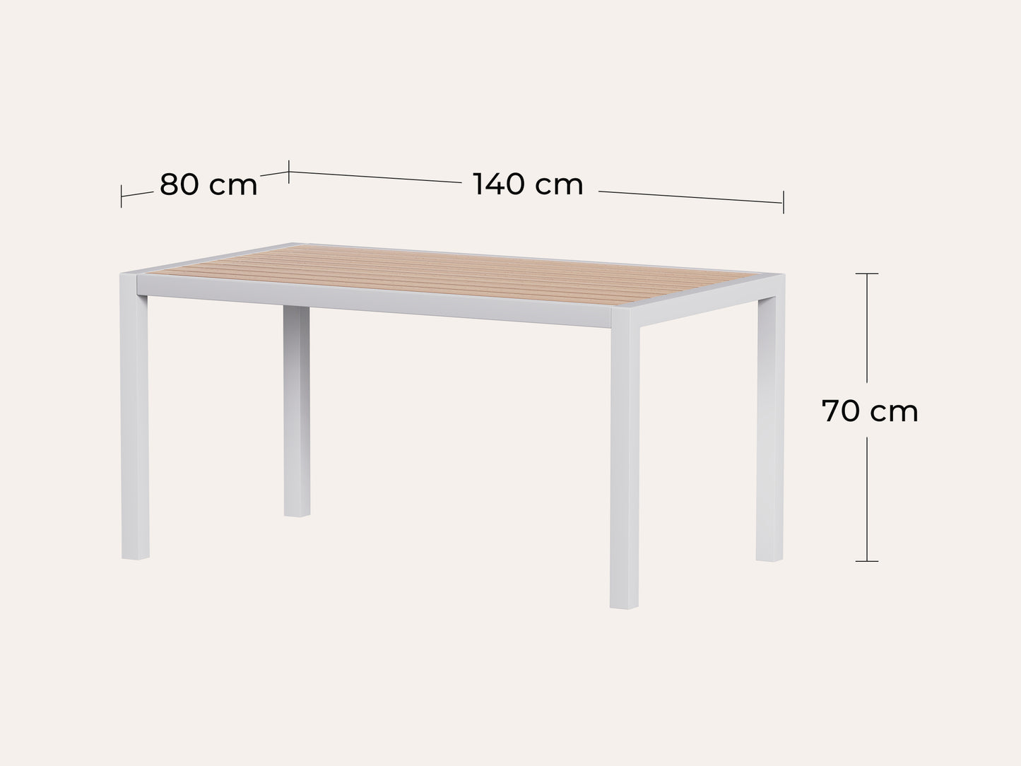 LANOX Aurelia Garten Essgruppe 6 Personen Aluminium