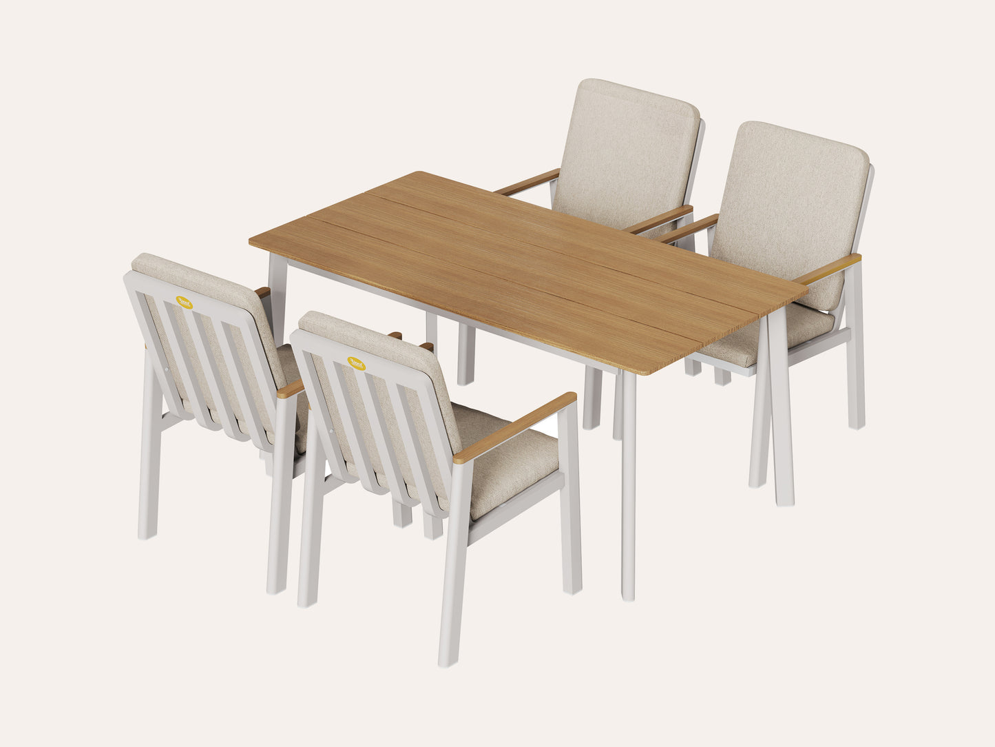 LANOX Elara Gartenmöbel Set, 5-tlg.