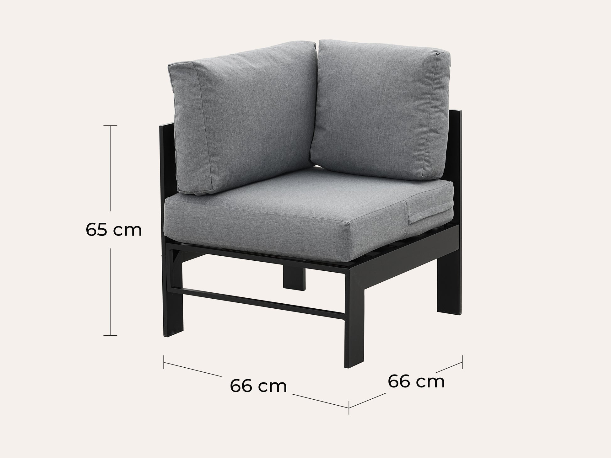 LANOX Modena Aluminium Gartenlounge Set mit Tisch & Bank