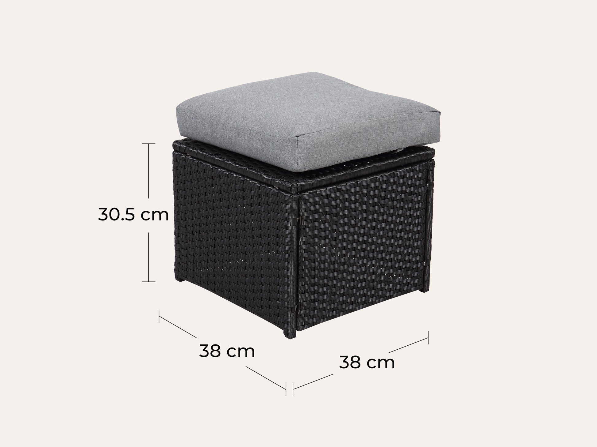 LANOX Salerno Polyrattan Gartenmöbel Set mit Esstisch