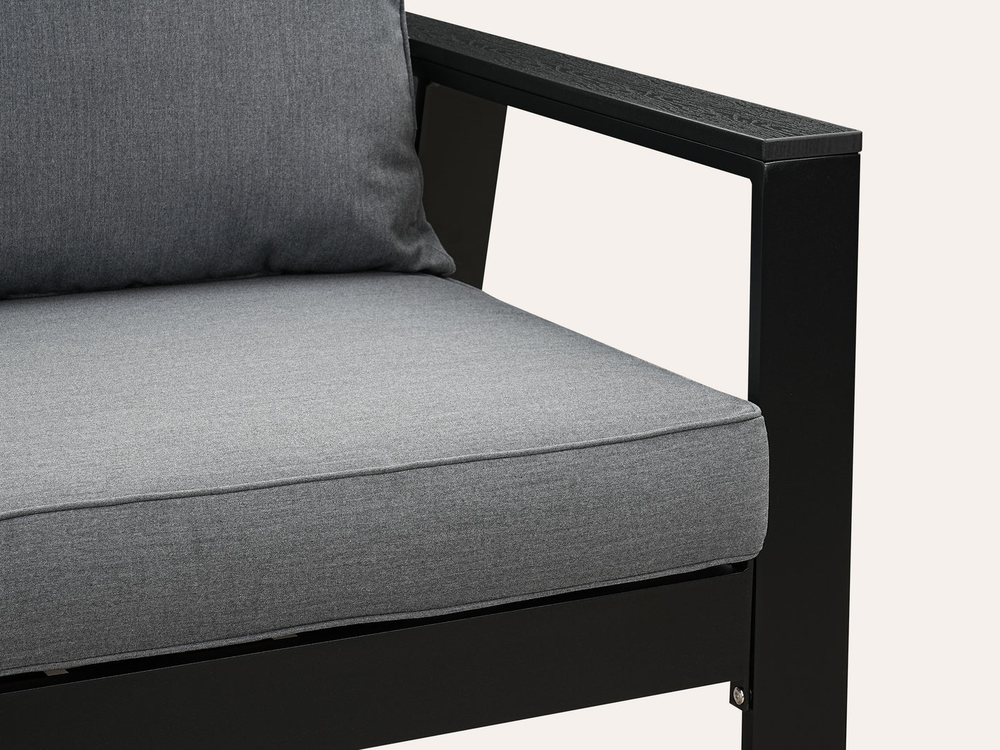 LANOX Torino Balkonmöbel Set 4 Personen mit Sofa und Tisch